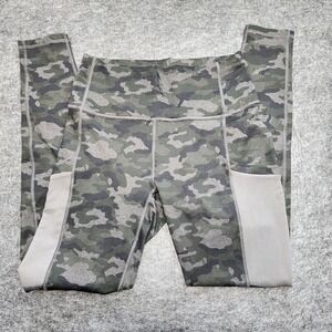 Womens Fabletics On the Go High Waisted Leggings Charcoal Camo Small 6 NEW